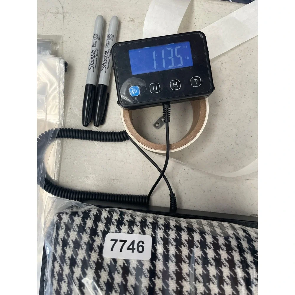 Sandro Charlotte Houndstooth Black and White Tweed Mini Dress 38 US 6 - Picture 11 of 11